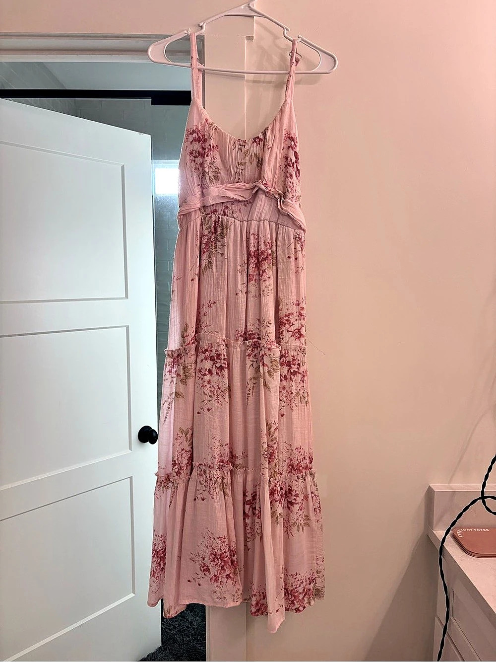 Streetwear Society Floral Maxi Dress in Pink Size XXL Like New